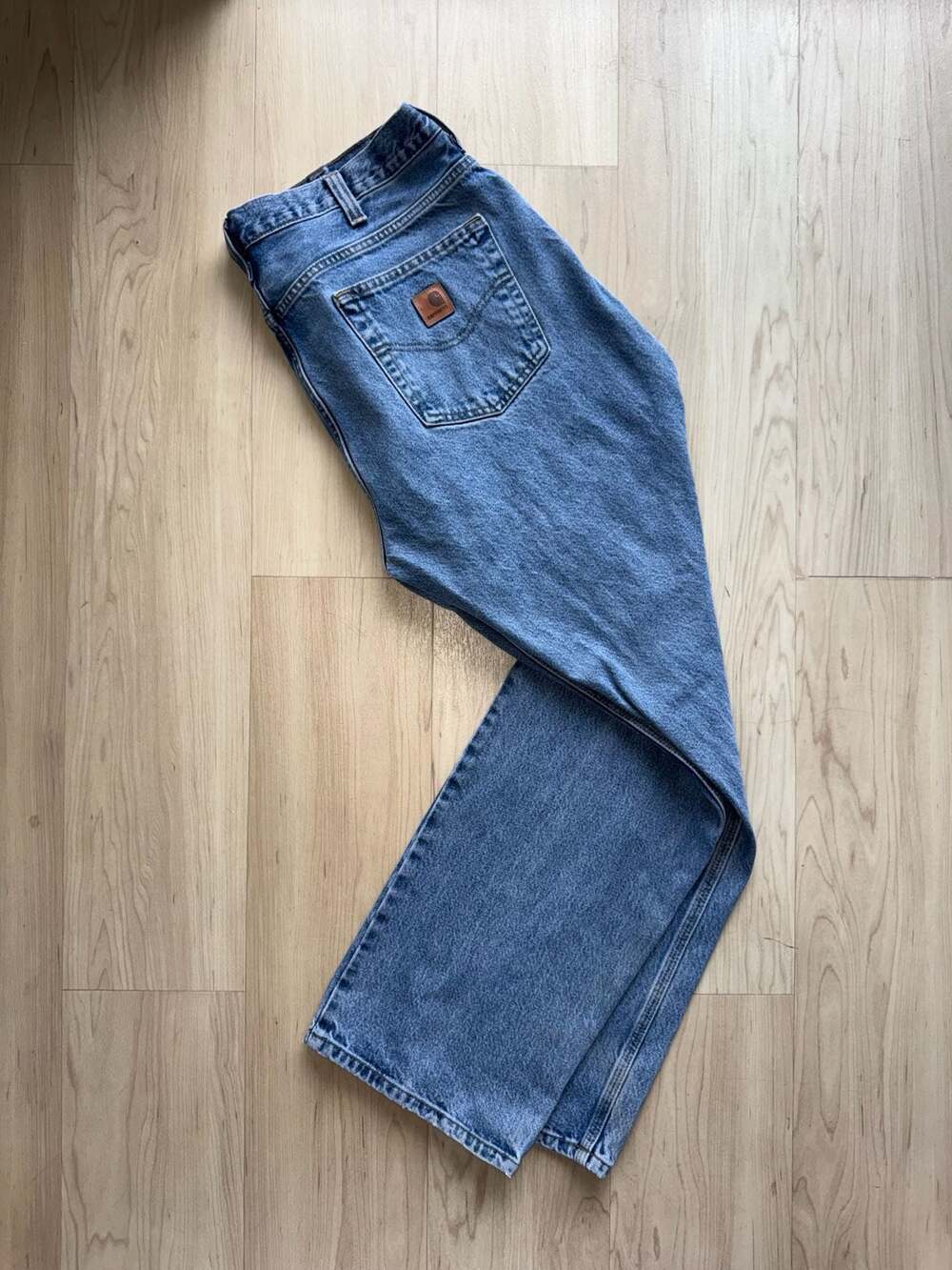 Carhartt 100066 Loose Fit Five-Pocket Jeans 38x32 Blue Wash - Picture 9 of 9